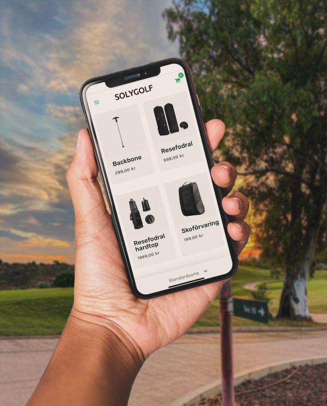 Vårt senaste projekt @solygolf En e-handelsbutik för golfprodukter (till golfresan primärt).