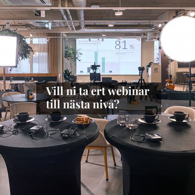 Som leverantör av liveproduktioner förstår vi att det är viktigt att optimera ert webinar för att maximera engagemanget och interaktionen med er publik.
Kommentera "WEBINAR" så skickar vi länken med våra fem bästa tips för att ta ert webinar till nästa nivå. 

#webinar #webinartips #livesändning #liveproduktion