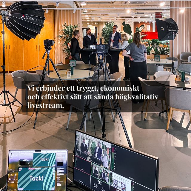Streamrocket erbjuder ett ekonomiskt och effektivt sätt att sända högkvalitativ livestream. Vi har en mängd av upplägg för att anpassa sig till olika budgetnivåer och erbjuder en kostnadseffektiv lösning som inte kompromissar med kvaliteten på livesändningen.
På sidan hittar ni två av våra vanligaste upplägg och vad som ingår. Kommentera ”LIVE” så skickar vi länken med våra erbjudanden. 

Varför inte testa oss nästa gång ni ska livesända? www.streamrocket.se 

#livestreaming #webinar #liveproduktion #streamingproduktion #webinarproducent